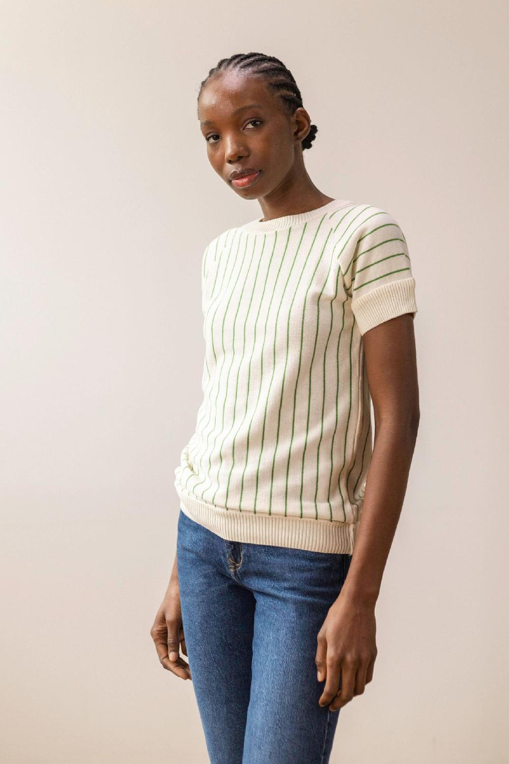 pan producto básico Jersey de rayas manga corta