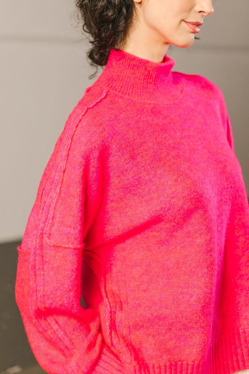 Pan Producto Básico Jersey Fucsia Cuello Alto