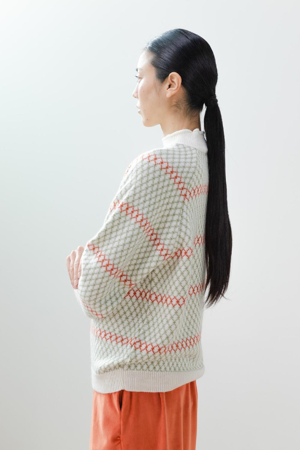 Pan Producto Básico Jersey Geométrico Cuello Alto