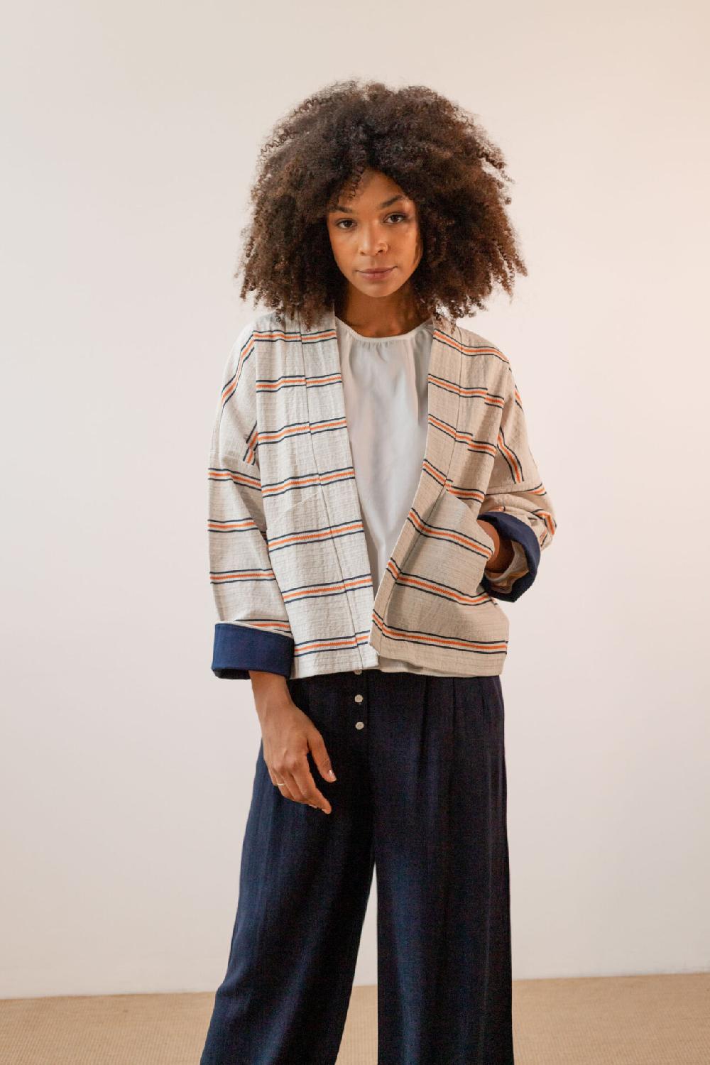 pan producto básico Kimono de rayas