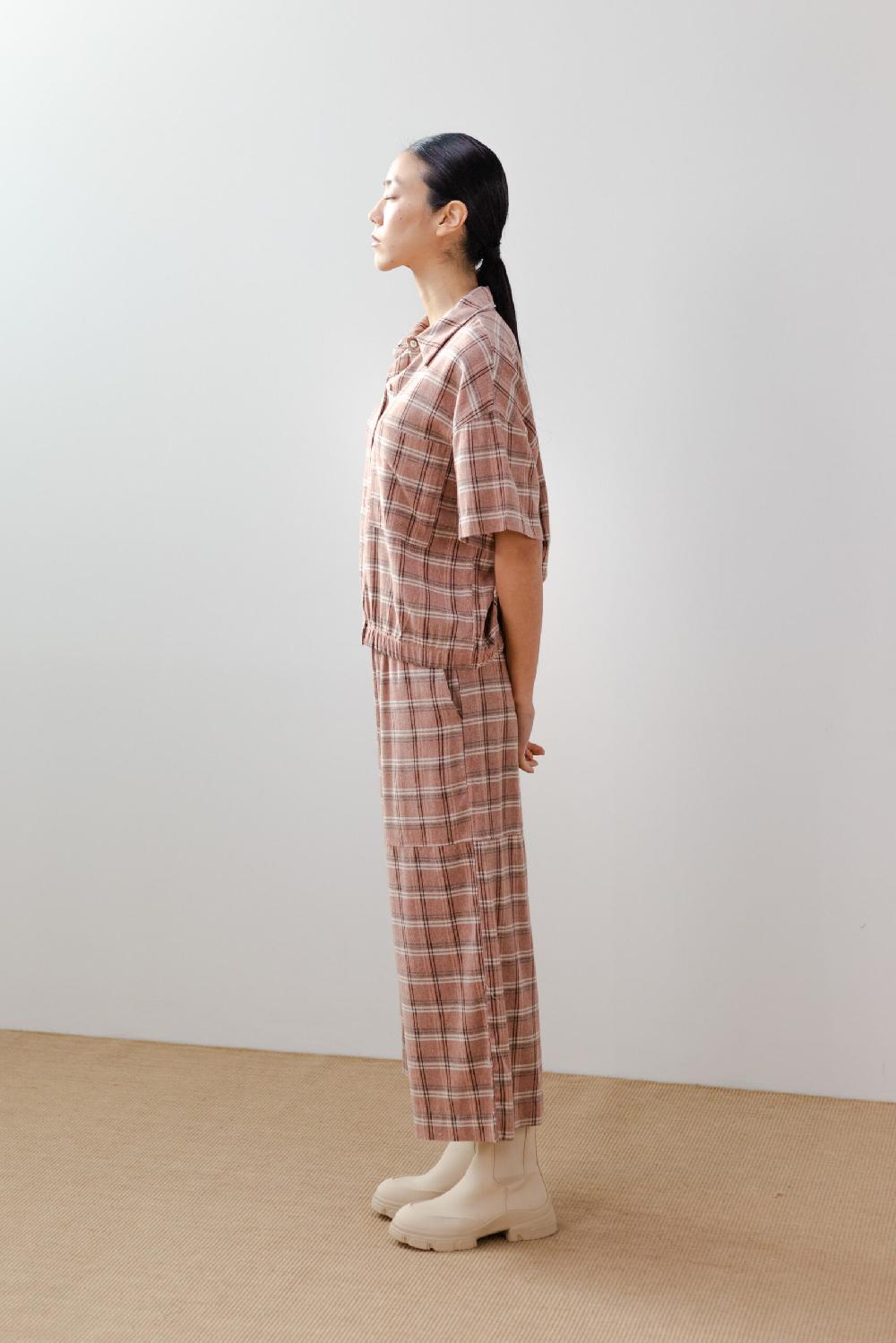 Pan Producto Básico Pantalón Amplio Cuadros