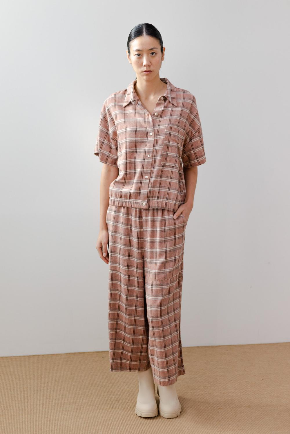 Pan Producto Básico Pantalón Amplio Cuadros