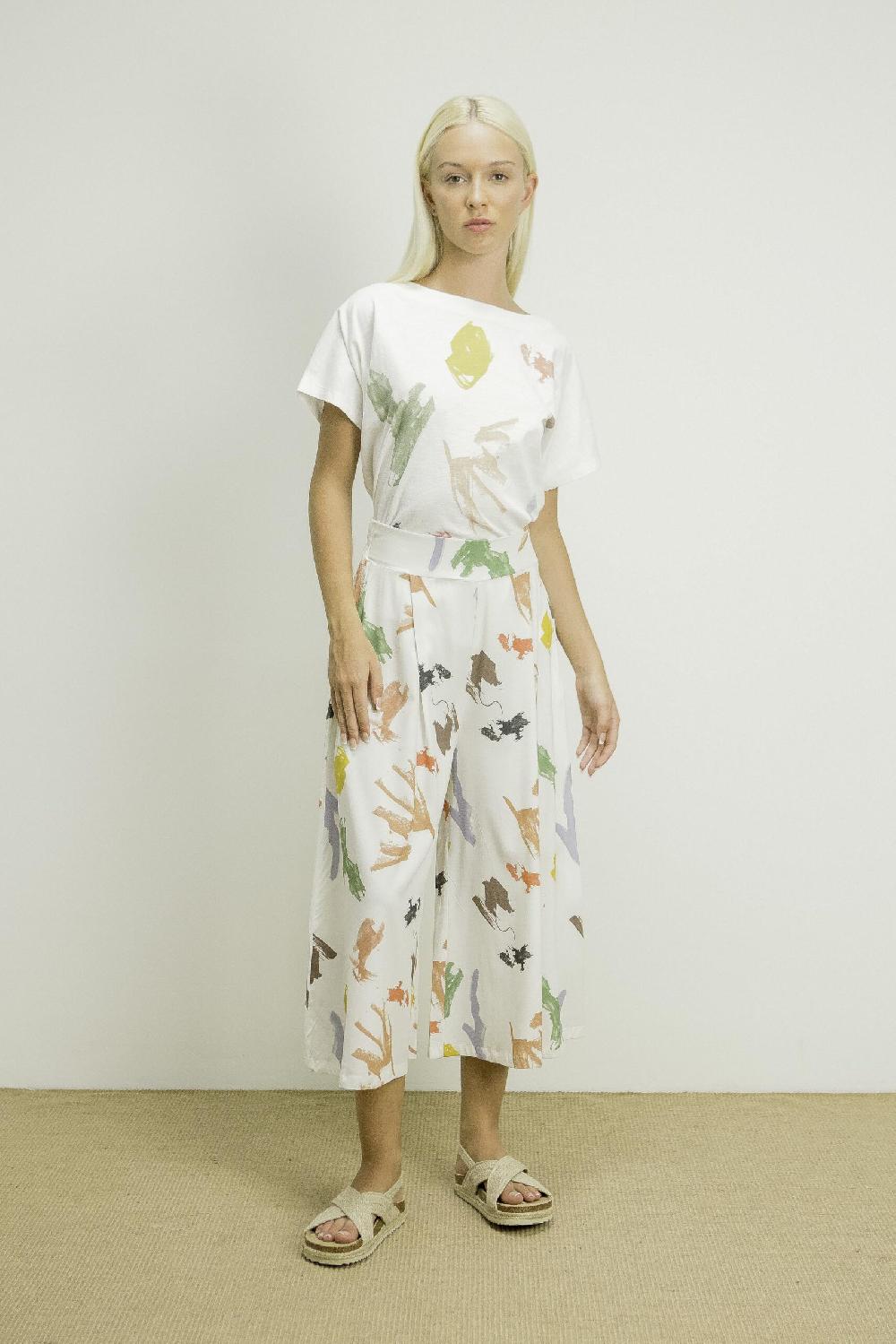 Pan Producto Básico Pantalón Amplio Estampado