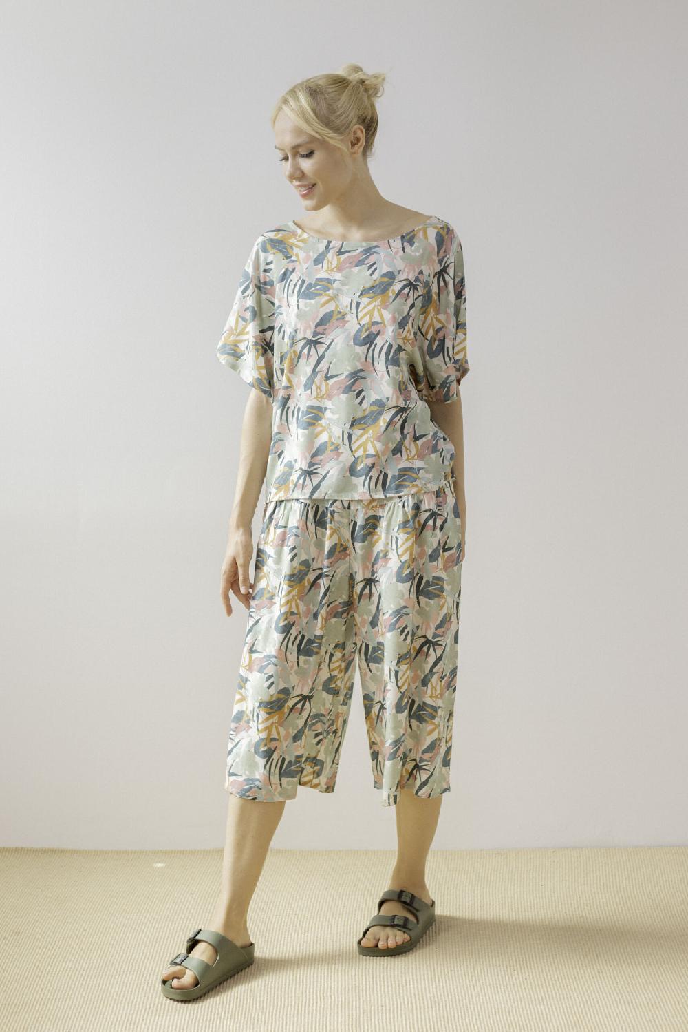 Pan Producto Básico Pantalón Amplio Estampado