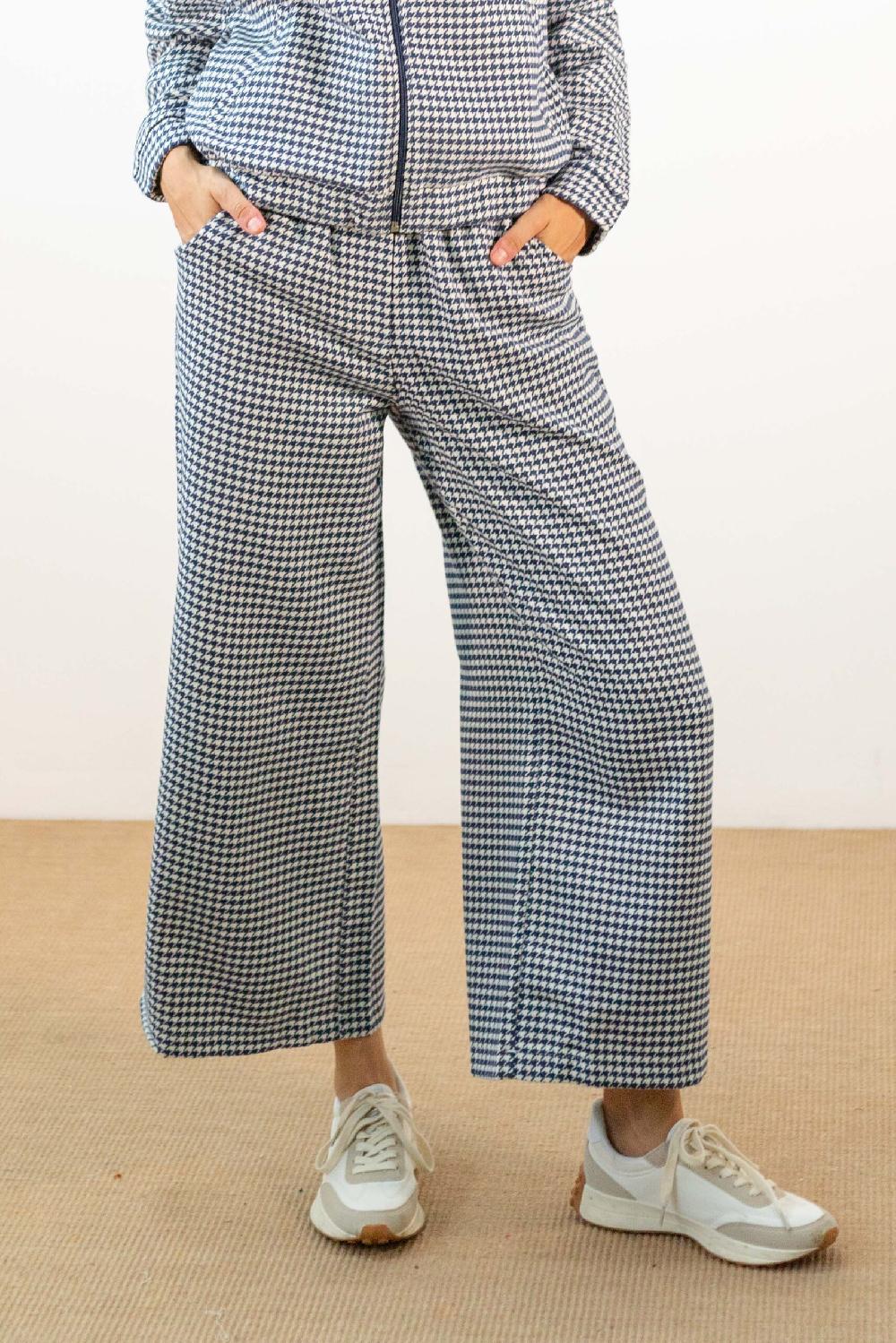 Pan Producto Básico Pantalón Amplio Pata De Gallo