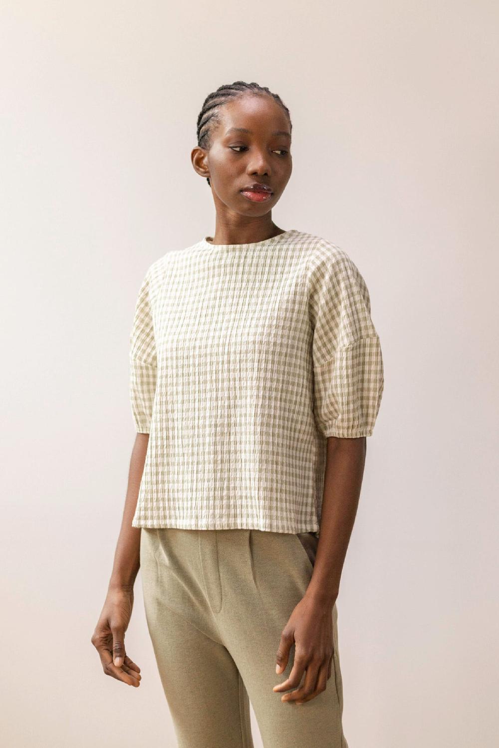 Pan Producto Básico Pantalón Capri Verde Caqui