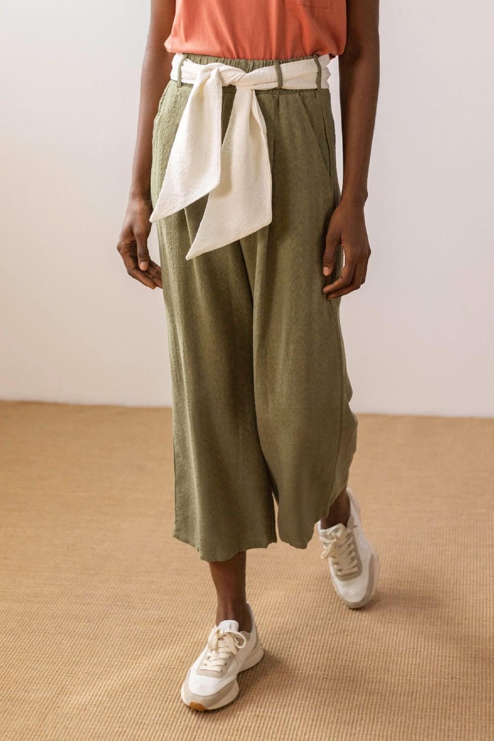 Pan Producto Básico Pantalón Caqui Textura