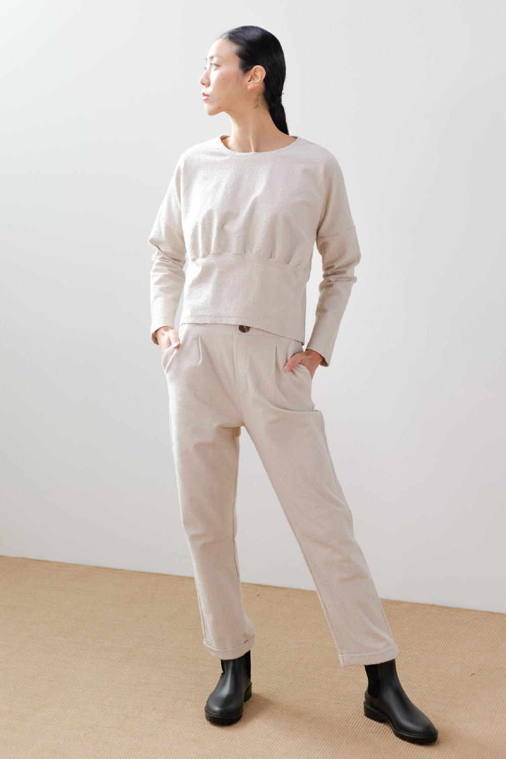 Pan Producto Básico Pantalón Crudo Tejido Rugoso