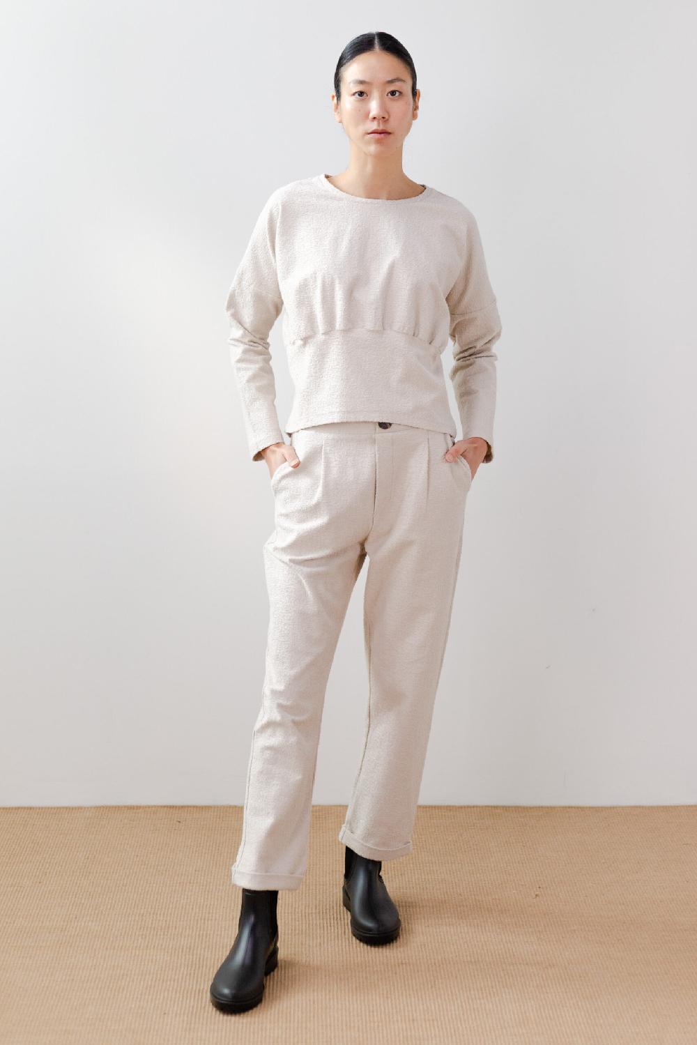 pan producto básico Pantalón crudo tejido rugoso