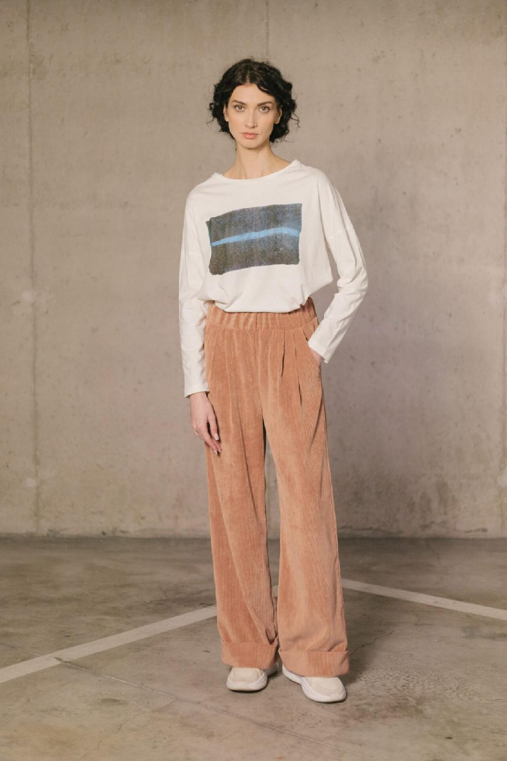 Pan Producto Básico Pantalón De Pana Avellana