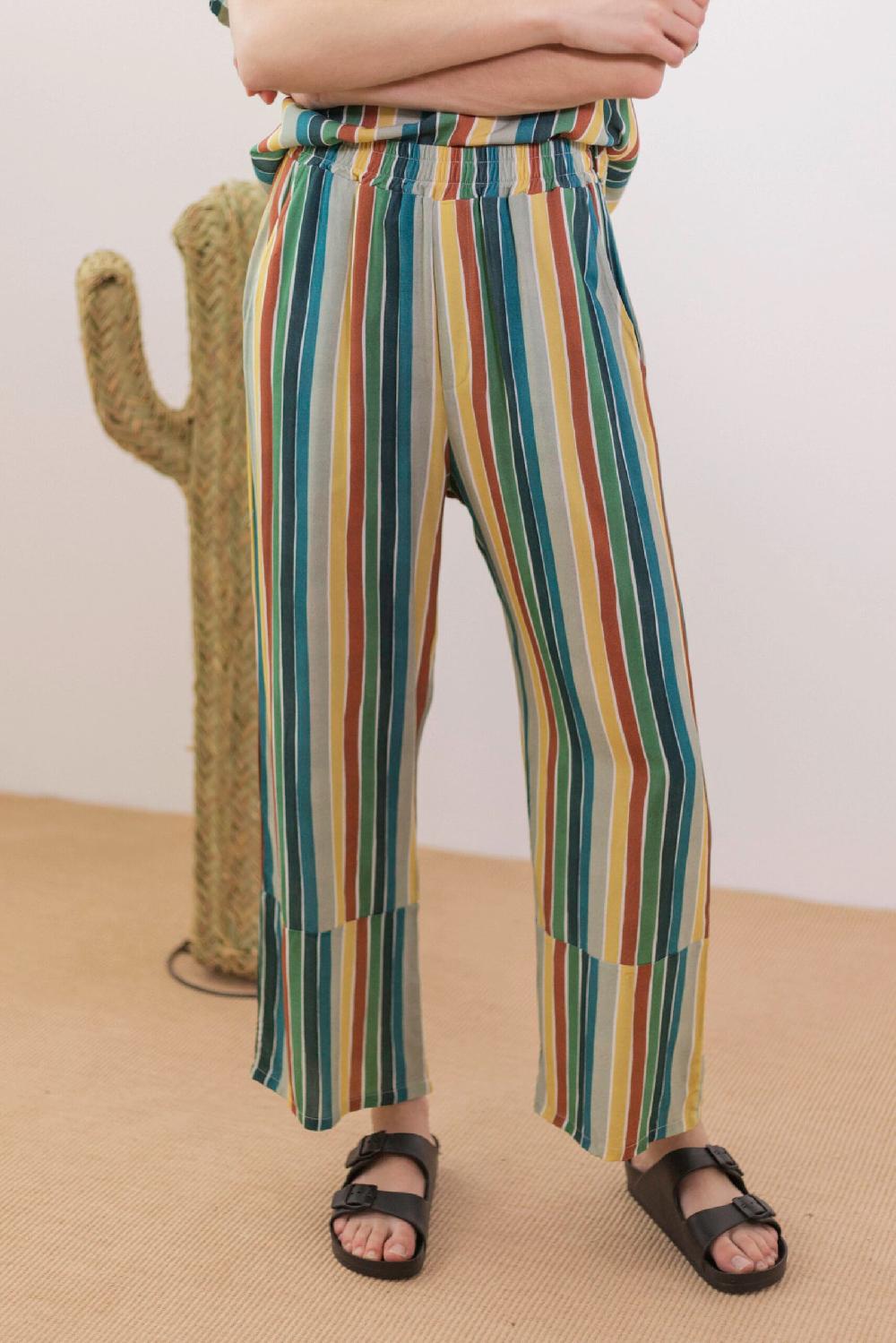 Pan Producto Básico Pantalón Estampado De Rayas