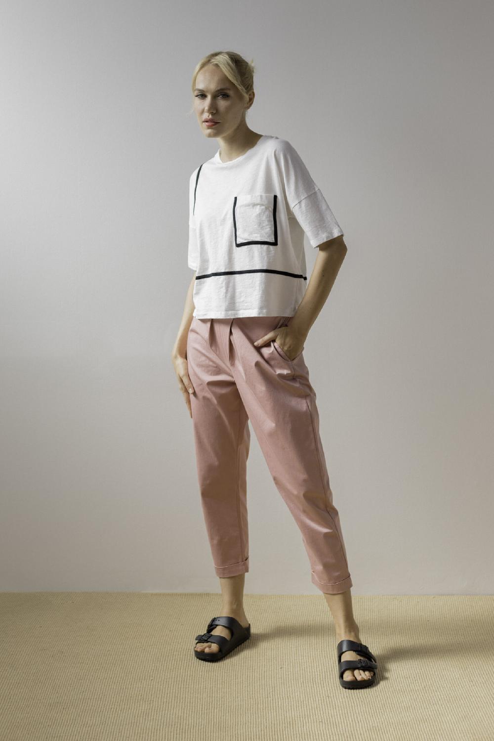 Pan Producto Básico Pantalón Estructura Rosa