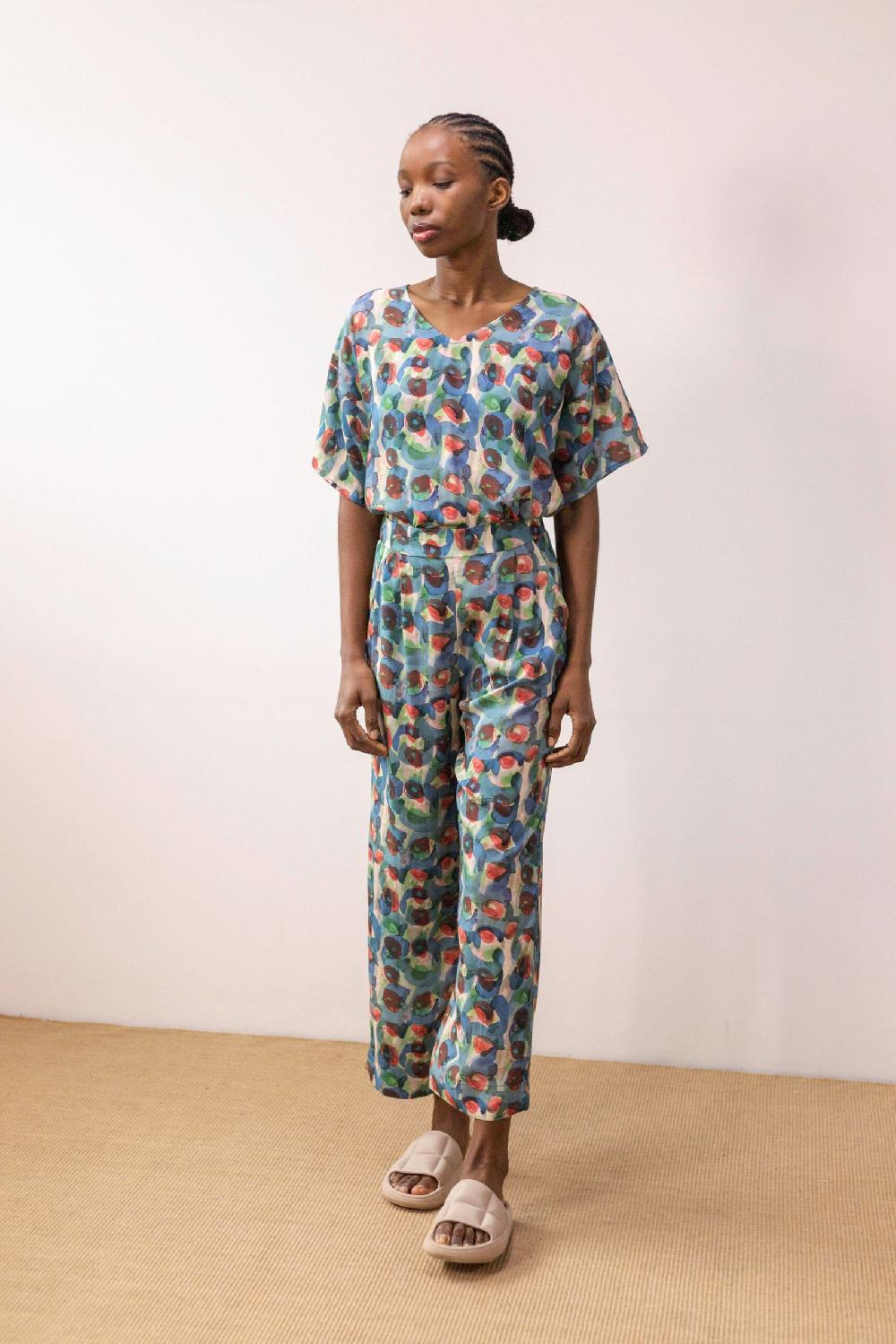 Pan Producto Básico Pantalón Ligero Estampado