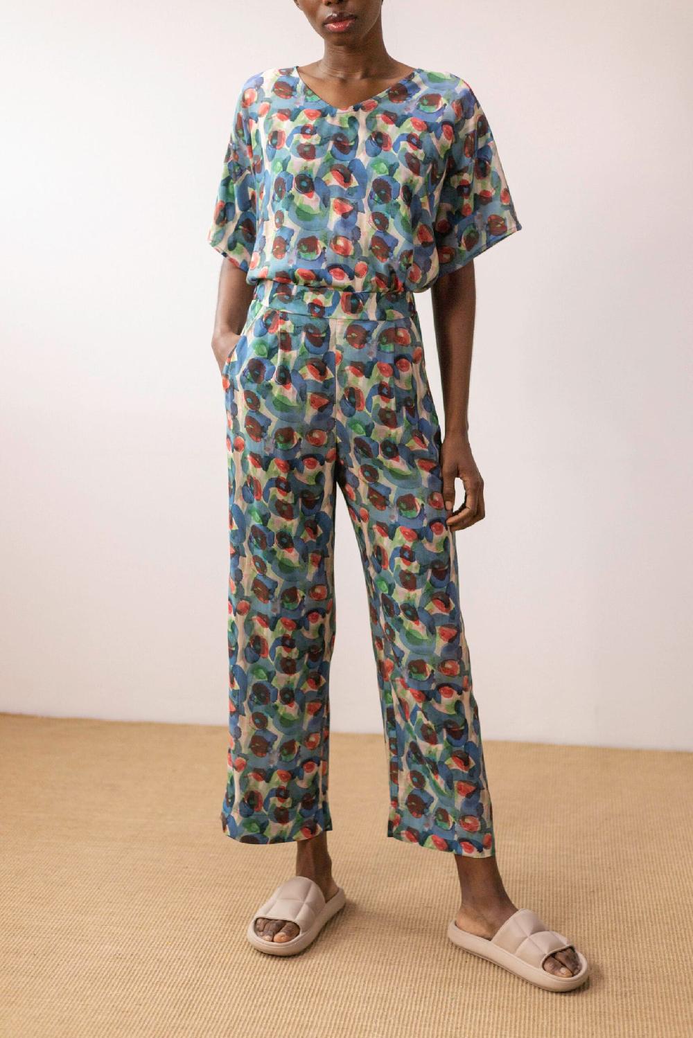 Pan Producto Básico Pantalón Ligero Estampado