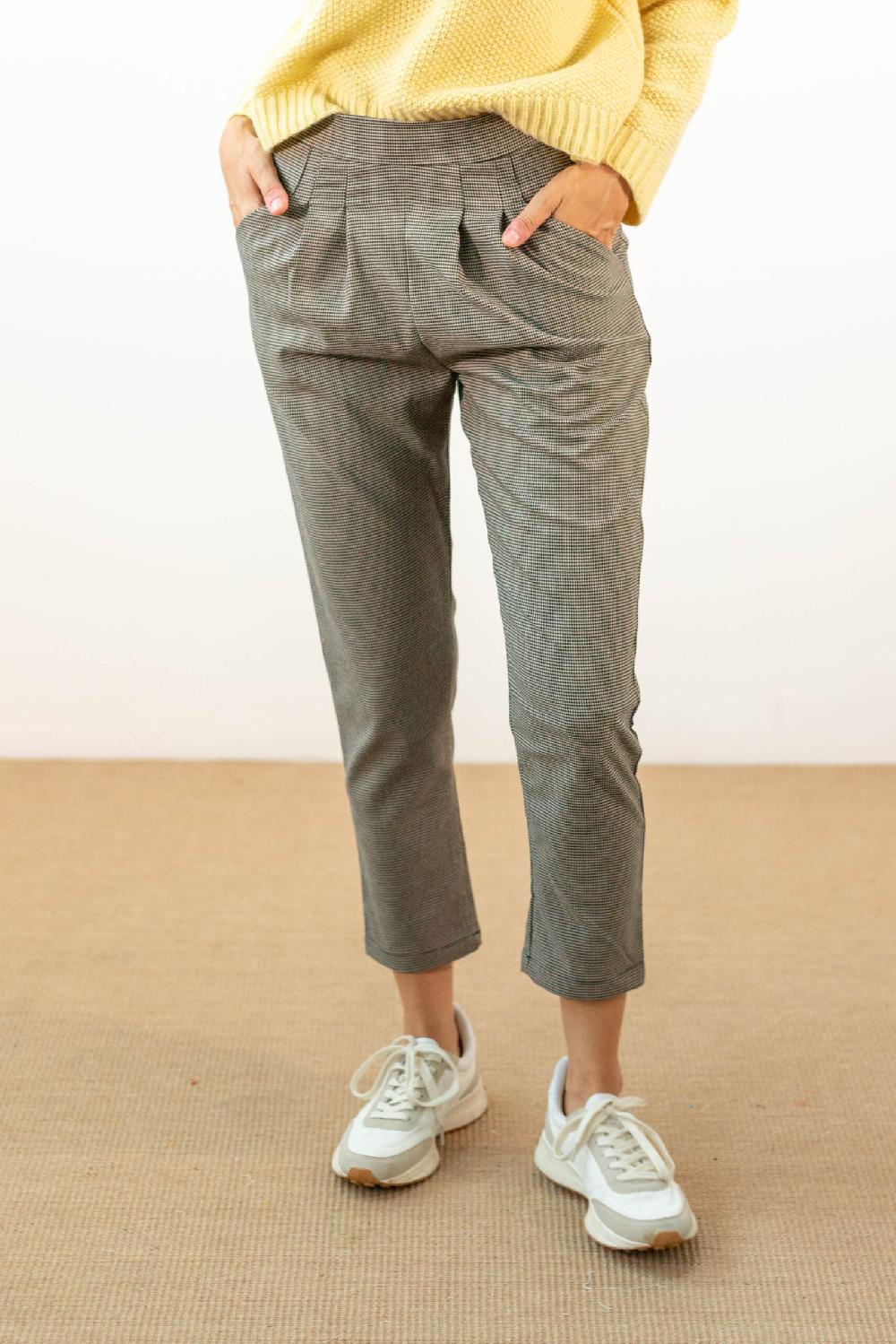 Pan Producto Básico Pantalón Midi Pata De Gallo