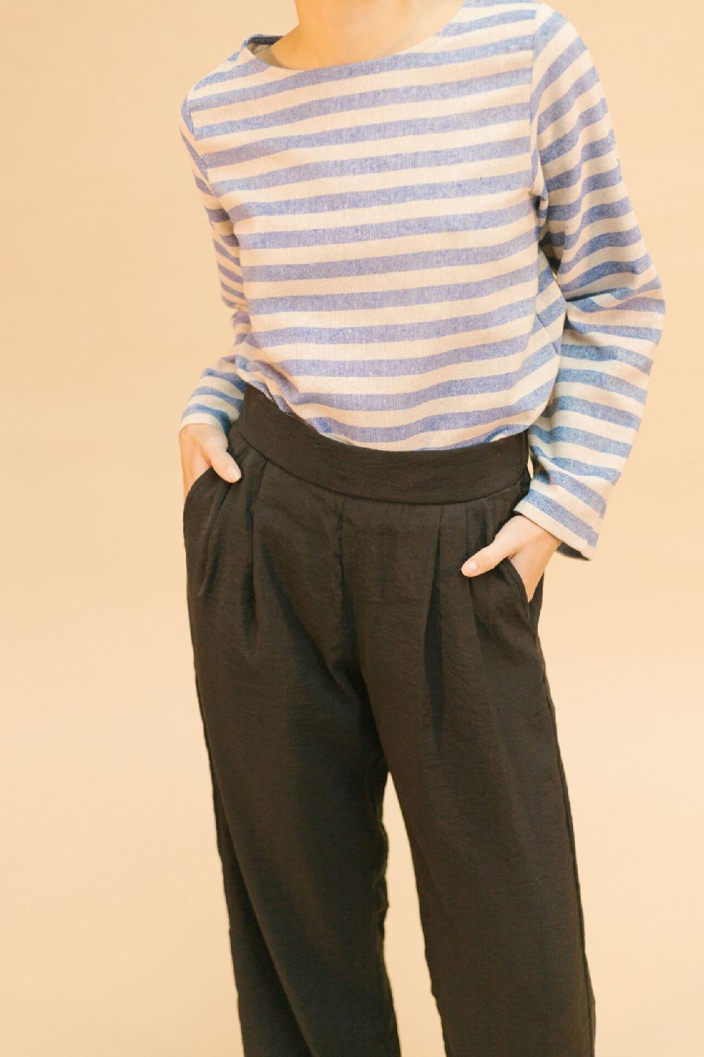 Pan Producto Básico Pantalón Negro Corte Recto