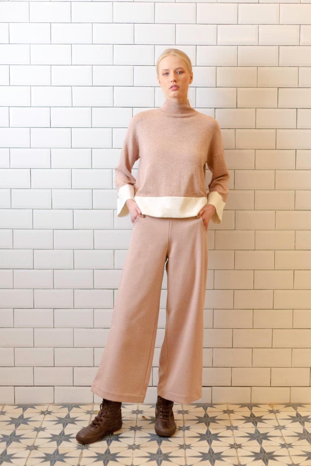 Pan Producto Básico Pantalón Rosa Palazzo