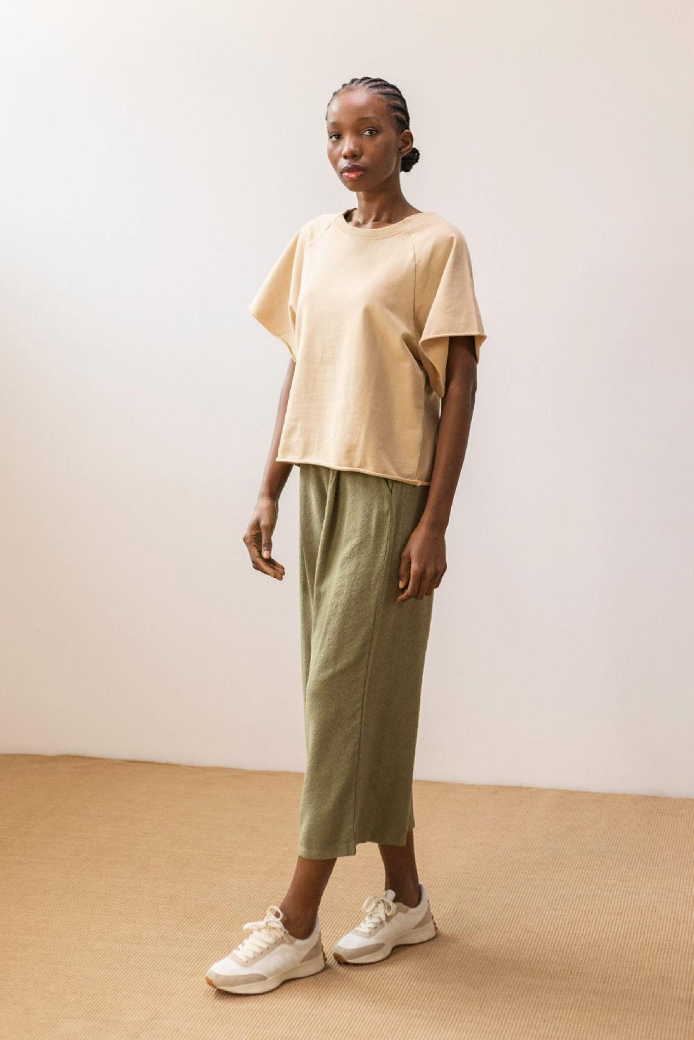 Pan Producto Básico Sudadera De Manga Corta Amplia