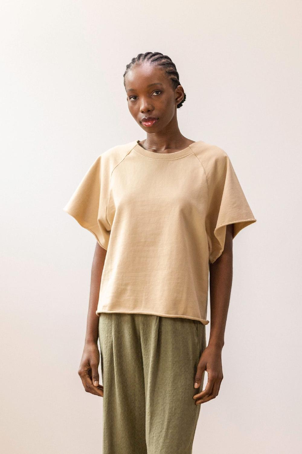 Pan Producto Básico Sudadera De Manga Corta Amplia