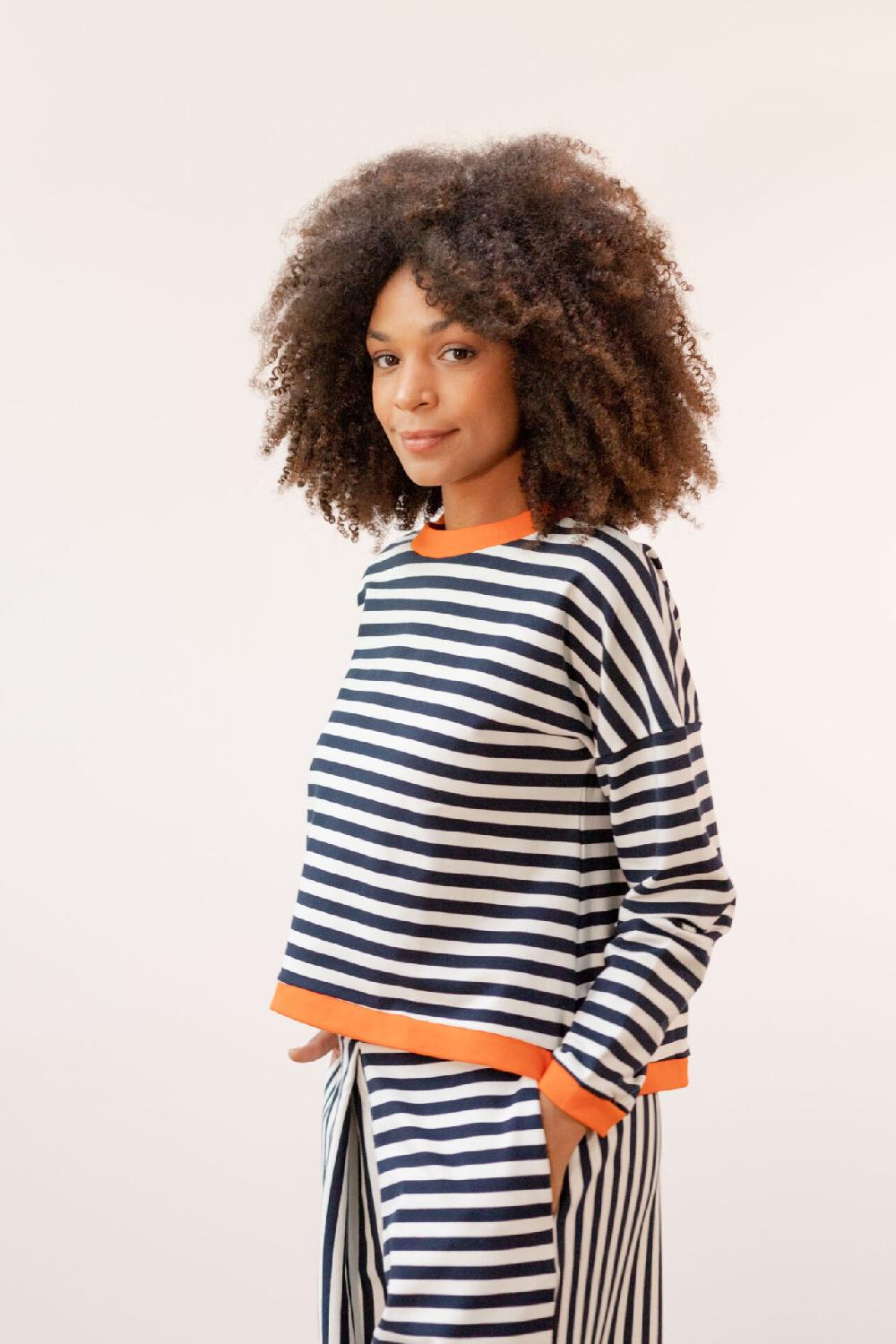 pan producto básico Sudadera de rayas