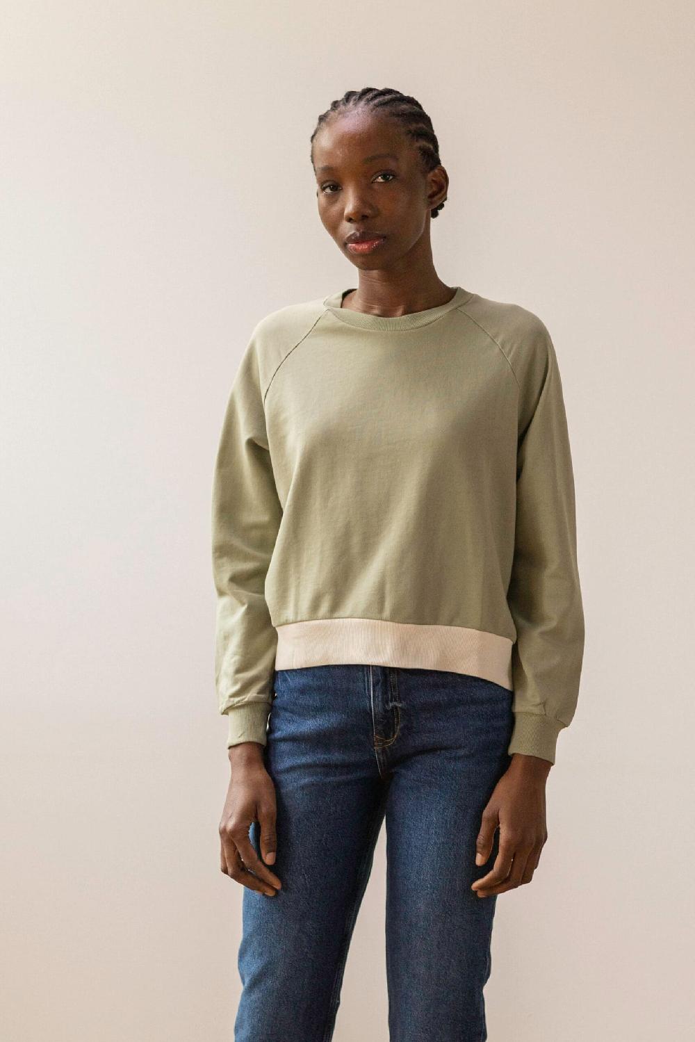 pan producto básico Sudadera verde