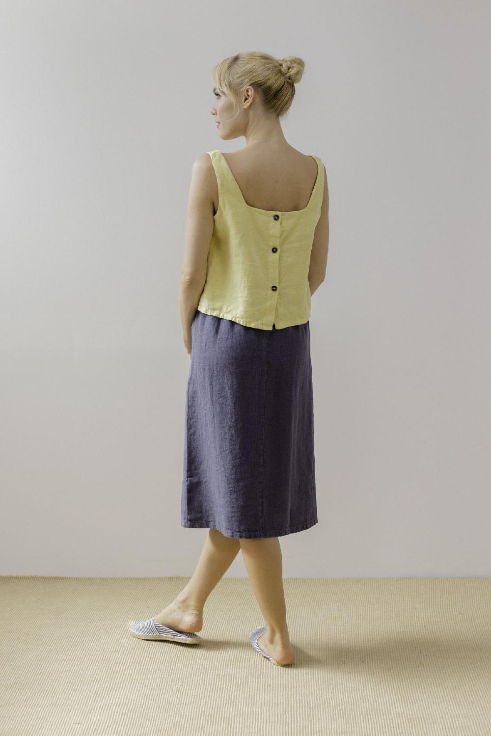 Pan Producto Básico Top Corto Amarillo