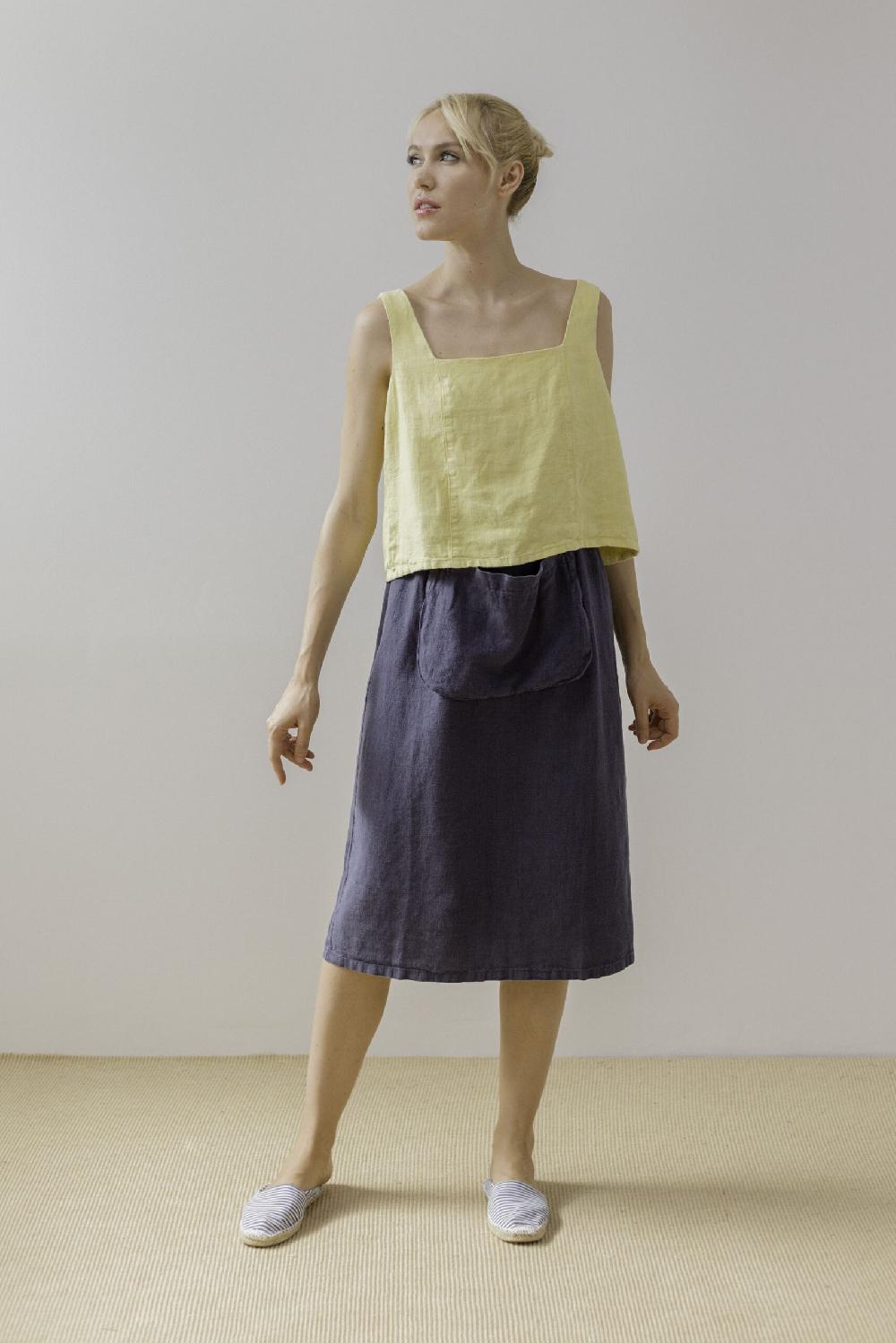 Pan Producto Básico Top Corto Amarillo