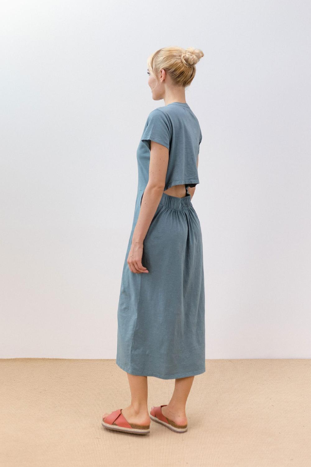 Pan Producto Básico Vestido Abertura Espalda