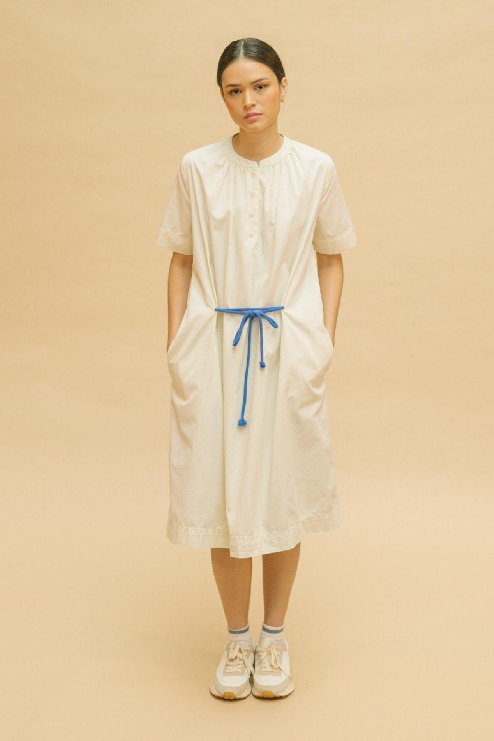 pan producto básico Vestido amplio crudo