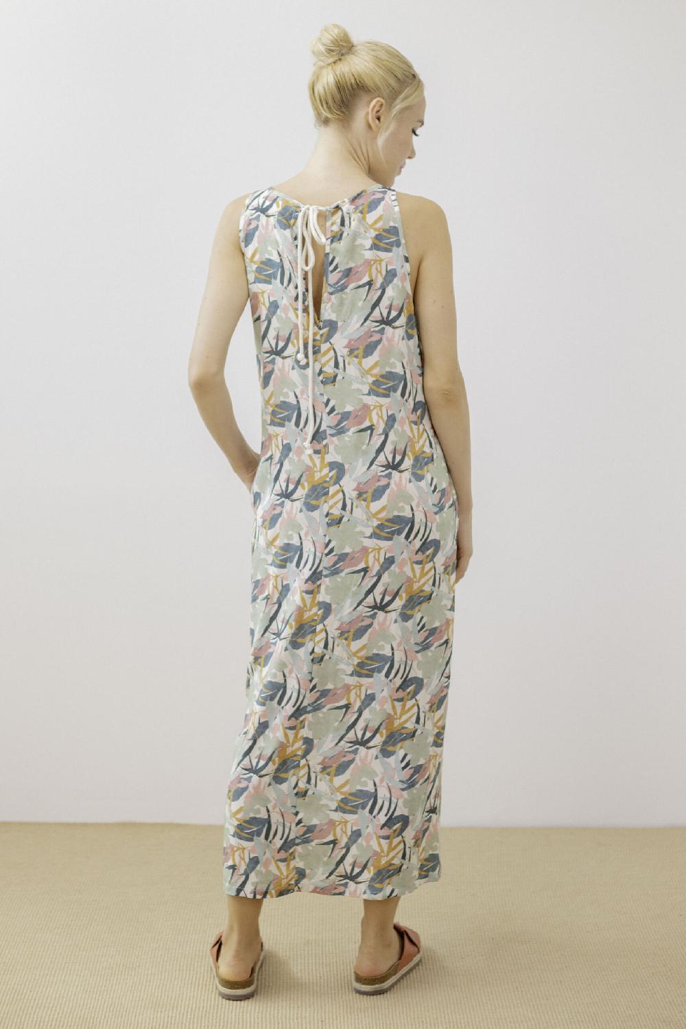 Pan Producto Básico Vestido Amplio Estampado