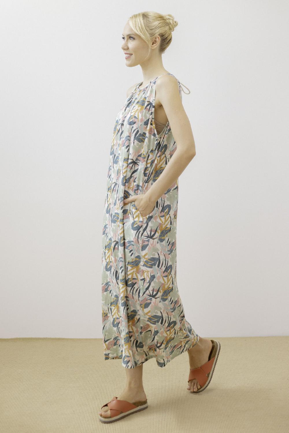 Pan Producto Básico Vestido Amplio Estampado