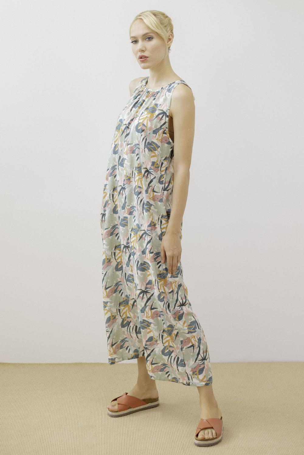 Pan Producto Básico Vestido Amplio Estampado