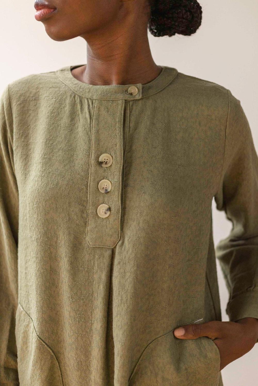 Pan Producto Básico Vestido Caqui Textura