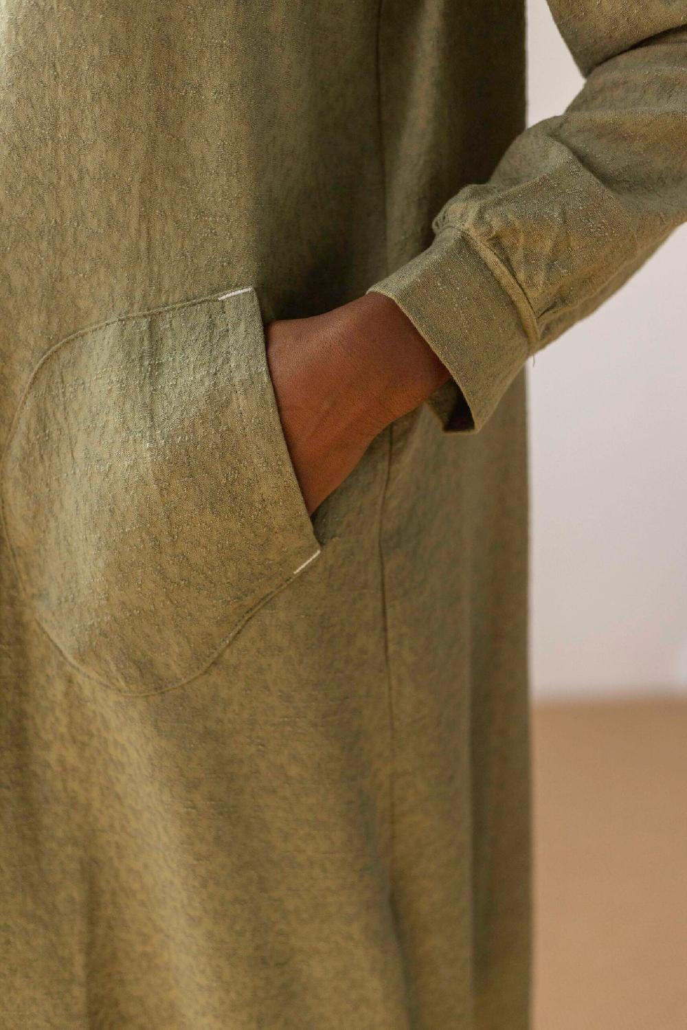 Pan Producto Básico Vestido Caqui Textura