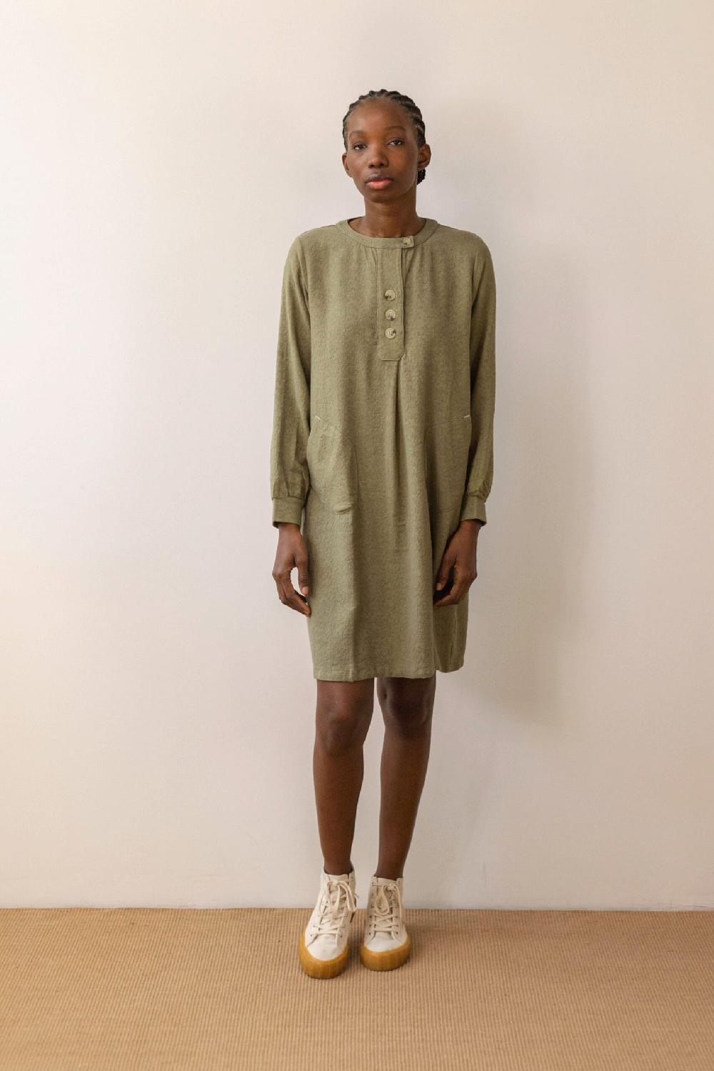 pan producto básico Vestido caqui textura