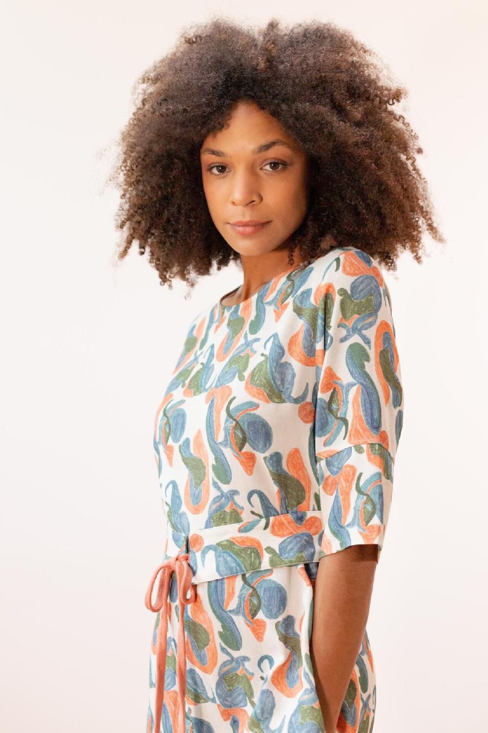 Pan Producto Básico Vestido Corto Estampado