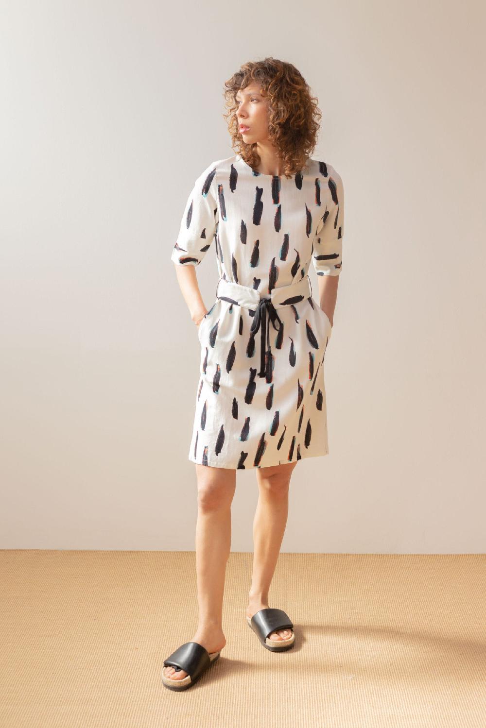 Pan Producto Básico Vestido Crudo Estampado