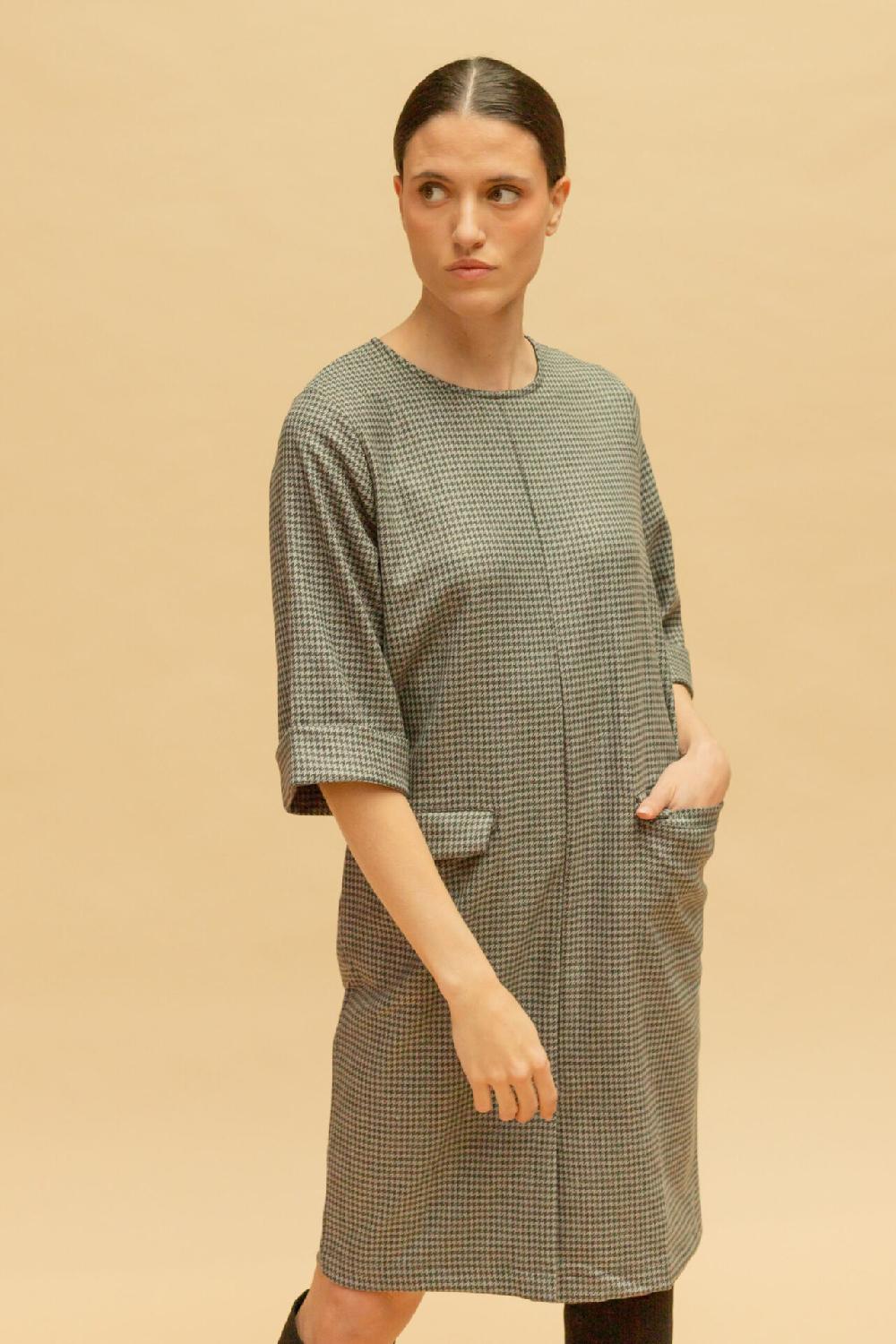 Pan Producto Básico Vestido Cuello Redondo