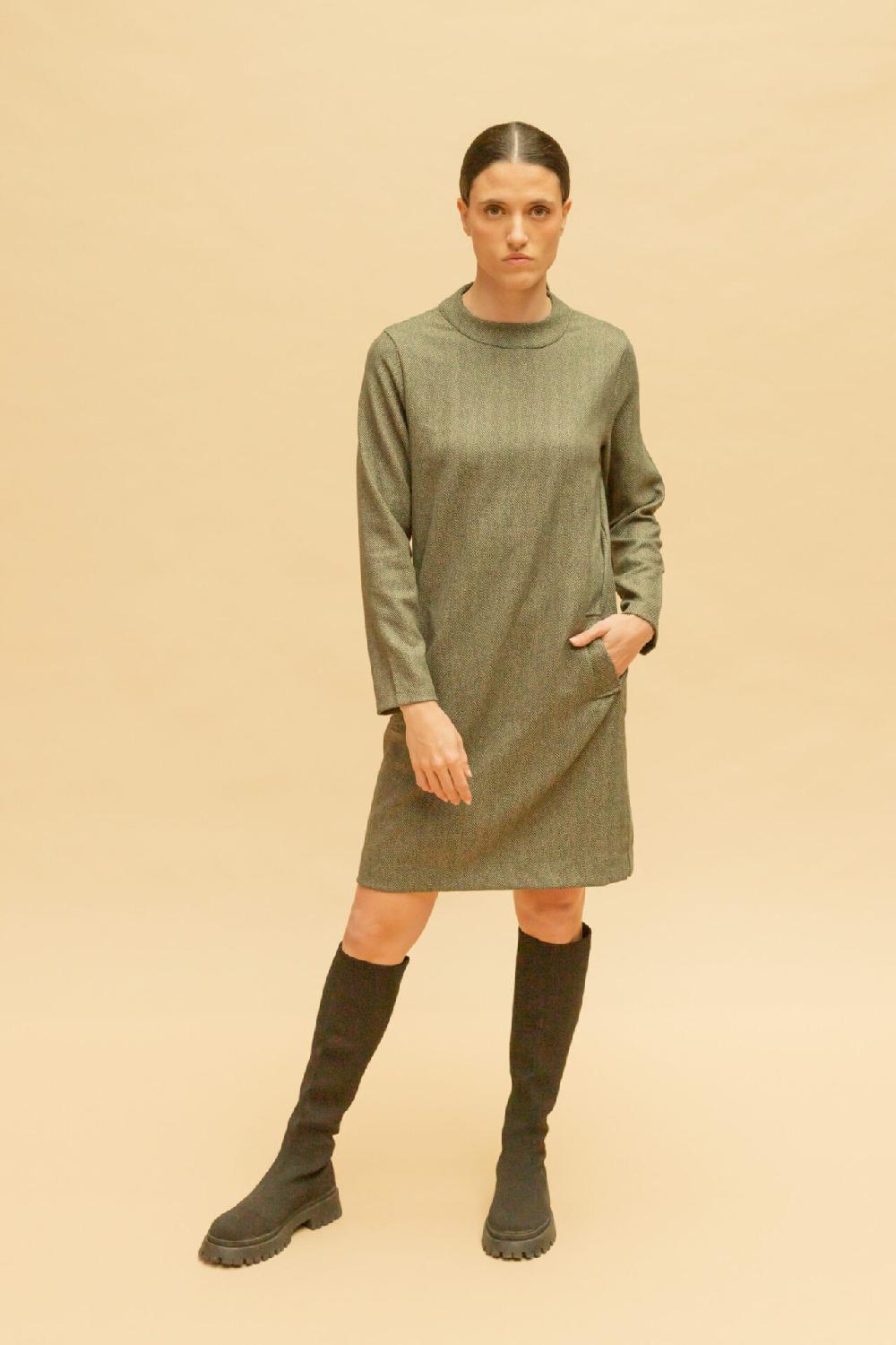 pan producto básico Vestido espiga verde