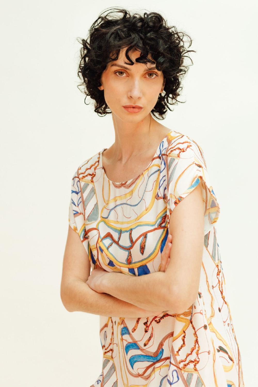 Pan Producto Básico Vestido Estampado Colores