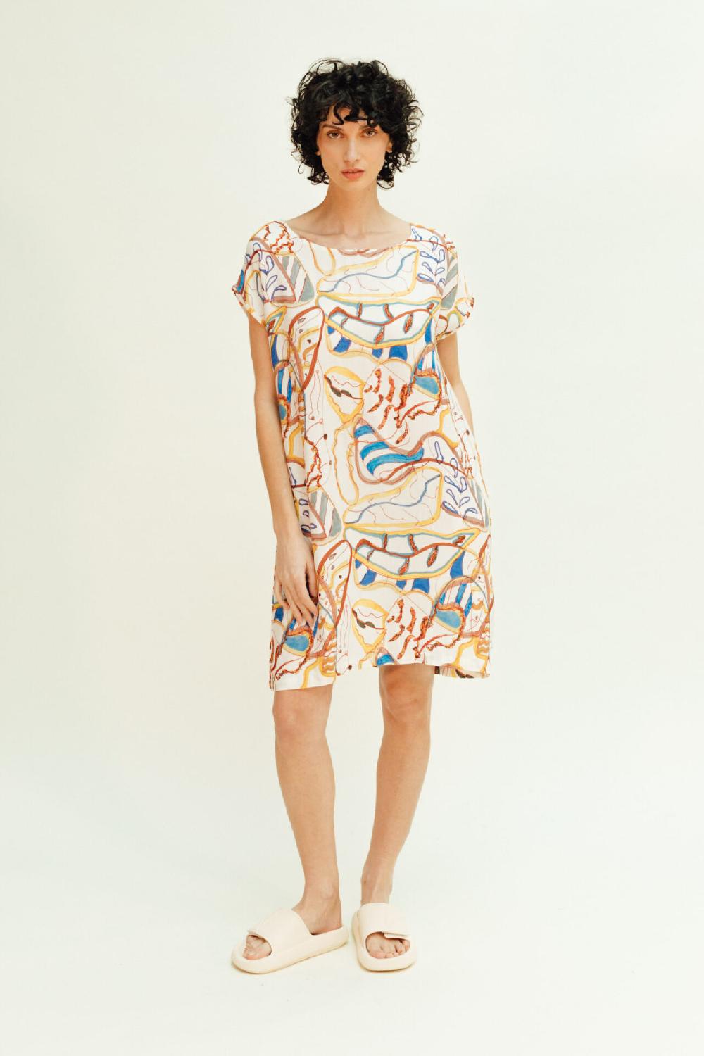 pan producto básico Vestido estampado colores