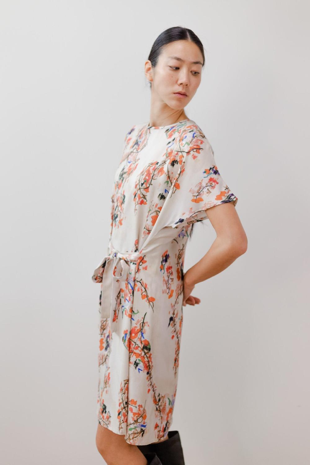 Pan Producto Básico Vestido Estampado Japonés