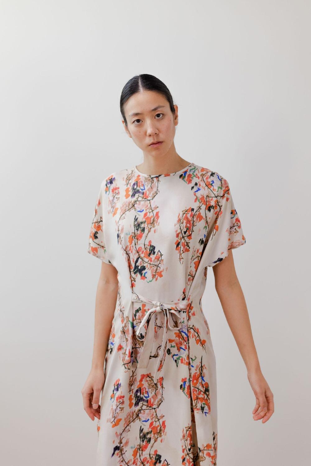 Pan Producto Básico Vestido Estampado Japonés