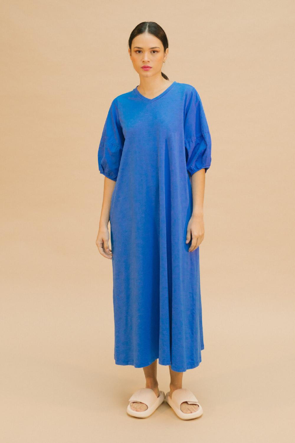 Pan Producto Básico Vestido Largo Azul