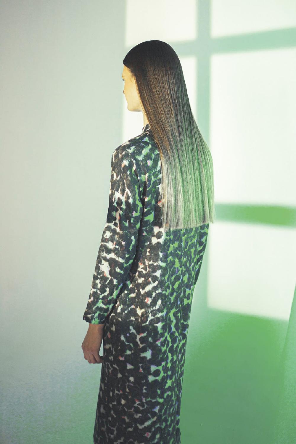 Pan Producto Básico Vestido Largo Estampado