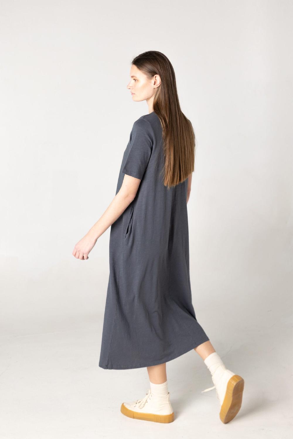 Pan Producto Básico Vestido Largo Gris