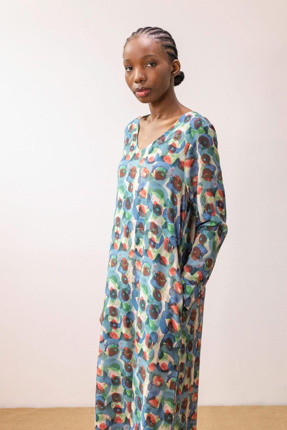 Pan Producto Básico Vestido Ligero Estampado