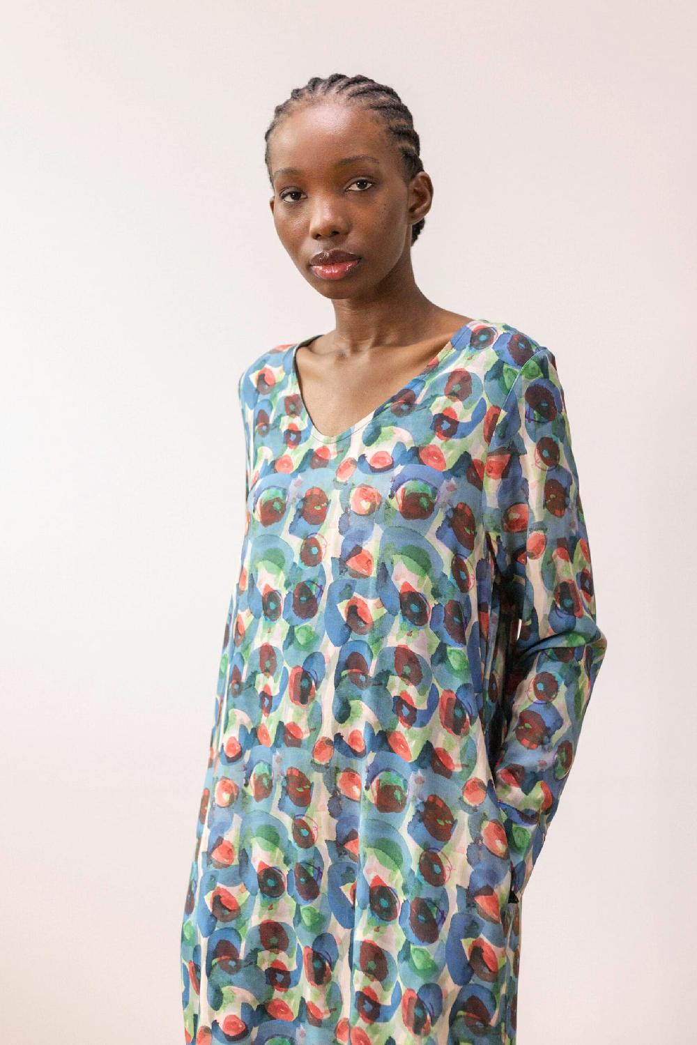 Pan Producto Básico Vestido Ligero Estampado