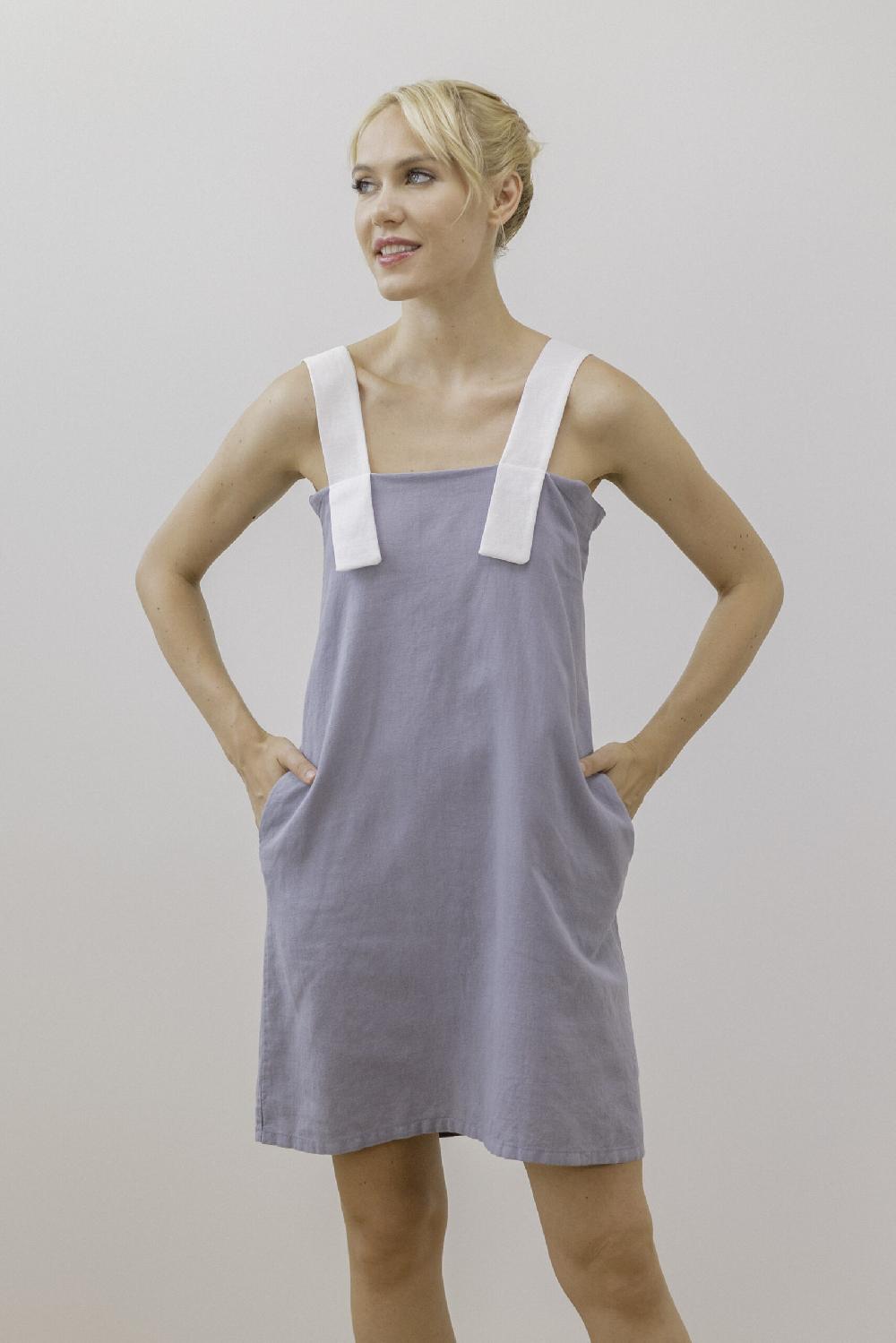 Pan Producto Básico Vestido Lino Tirantes