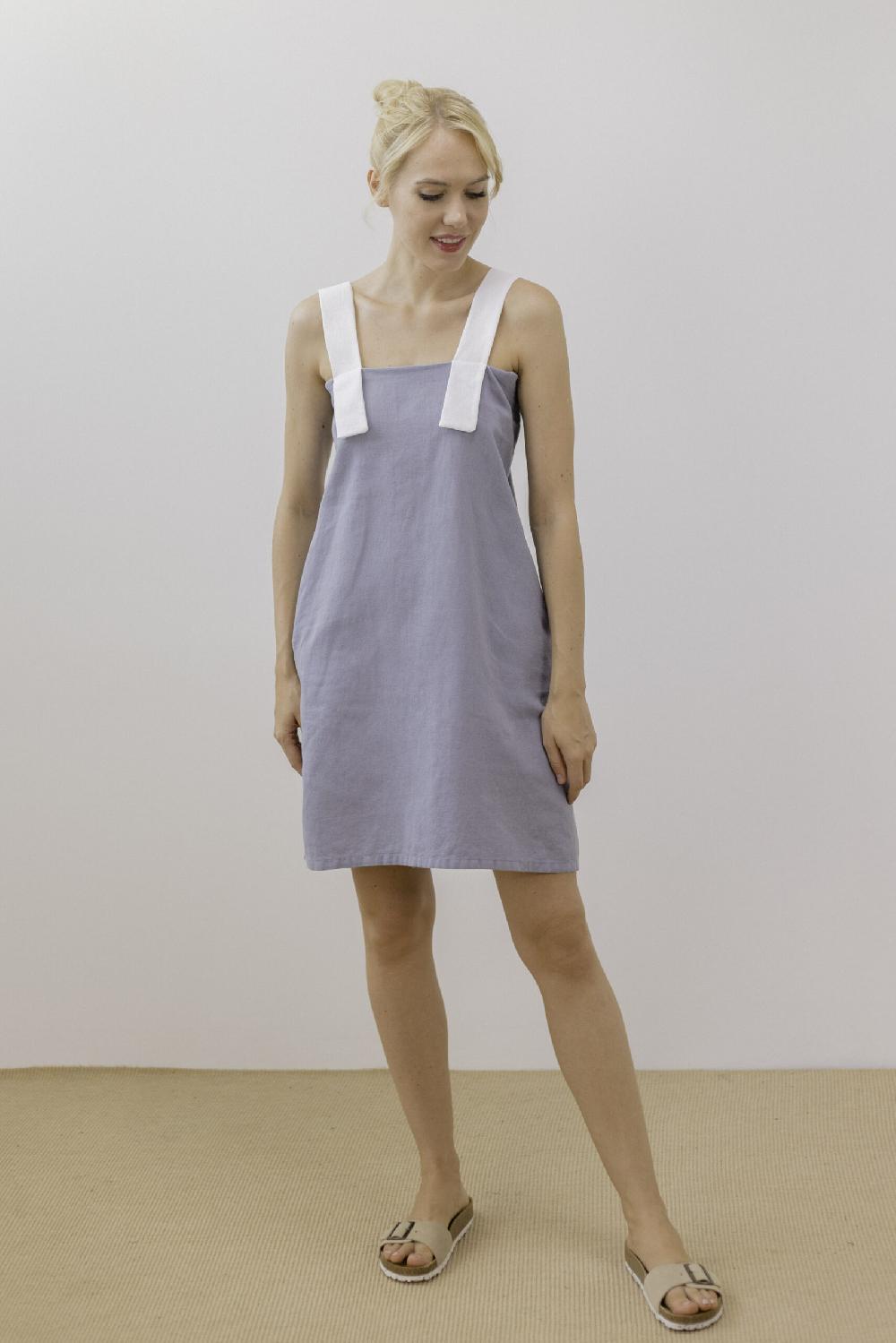 Pan Producto Básico Vestido Lino Tirantes